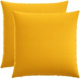 vidaXL Kussensloop HEERLEN Licht Geel 70 x 70 cm Stof