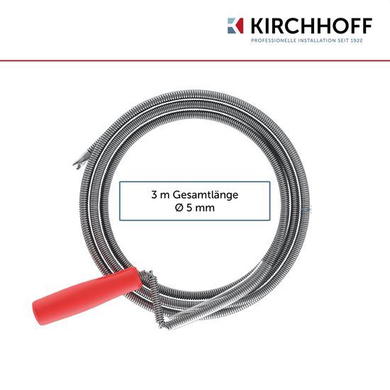 KIRCHHOFF Ontstoppingsveer - 5 mm x 3m