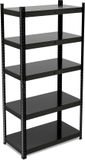 Merkloos Relaxdays Stellingkast - 875 kg - 150x75x30 cm - Staal - 5 Planken - Garage - Modulair - Zwart