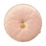 Room99 Allure Decoratieve Ronde Sierkussen - Poederroze Velours