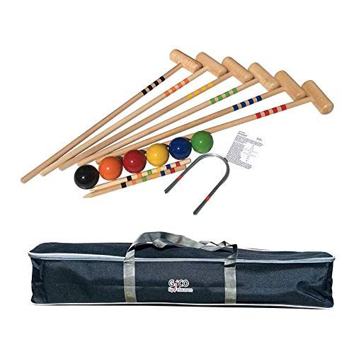 GICO kwaliteits-croquetset 2x100,4x80 Family - het speelplezier voor