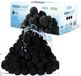 COIL Filterballen voor Zwembad Zandfilter Vervanging - 700g - Aqualoon - met Actieve Kool - Zwart