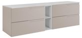 3xE living meuble bas de salle de bain, cachemire/blanc, 180 x 46 x 58 cm
