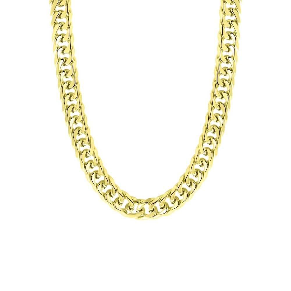 Lucardi Ketting Staal - goudkleurig - Dames