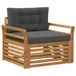vidaXL - Buitensofa - Massief - Acacia - Hout - en - Polyester