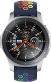 Merkloos / Sans marque Samsung Galaxy Watch Sportband – blauw/kleurrijk