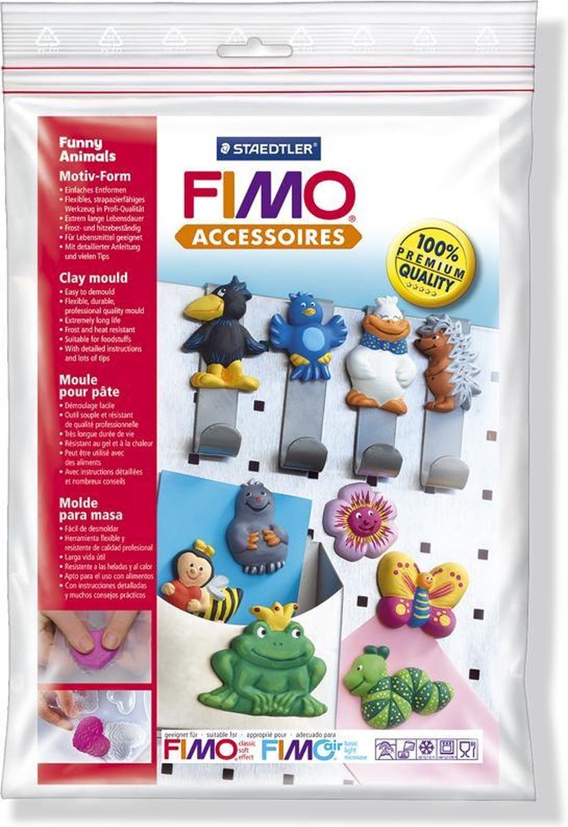 Staedtler Fimo Klei mallen grappige dieren 8742 09