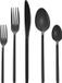 GRÄWE Set de couverts Noir 10 pièces pour 2 personnes - Acier inoxydable