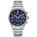 Swiss Military Hanowa SMWGI0003104 Airman First Class Heren Polshorloge Staal Blauw Kwarts