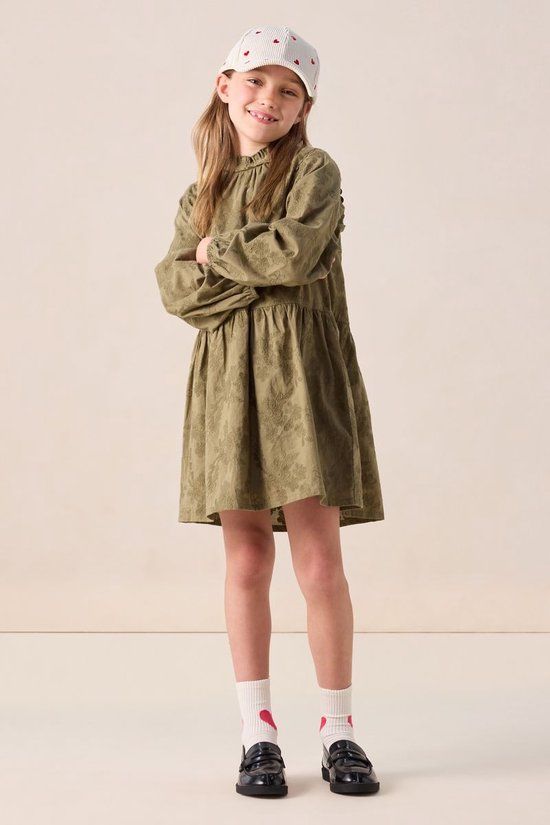 Sissy-Boy Donkergroene jurk met embroidery