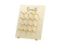 PartyDeco Houten Donut Wall Rechthoekig Bruin 5 stuk(s)