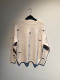 Geisha Gebreide Trui Met Strikjesdessin 64538 23 Sand/dark Brown Dames Maat - M