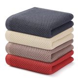 Kitinjoy 100% katoen wafelweefsel keukenhanddoeken, 4-pack superzachte en | Superzachte, ultra-absorberend, sneldrogend, lichtgewicht, sneldrogende keukenhanddoeken