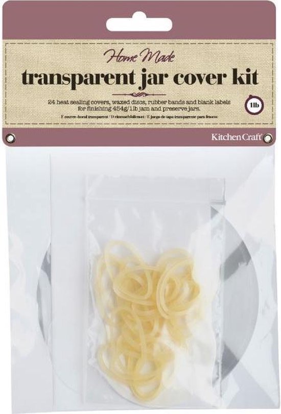 Kitchen Craft Vershoudset Jam 454 Ml Wax Transparant 3-delig