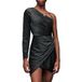 AllSaints Ezra Sparkle Robe Noir Taille : 14