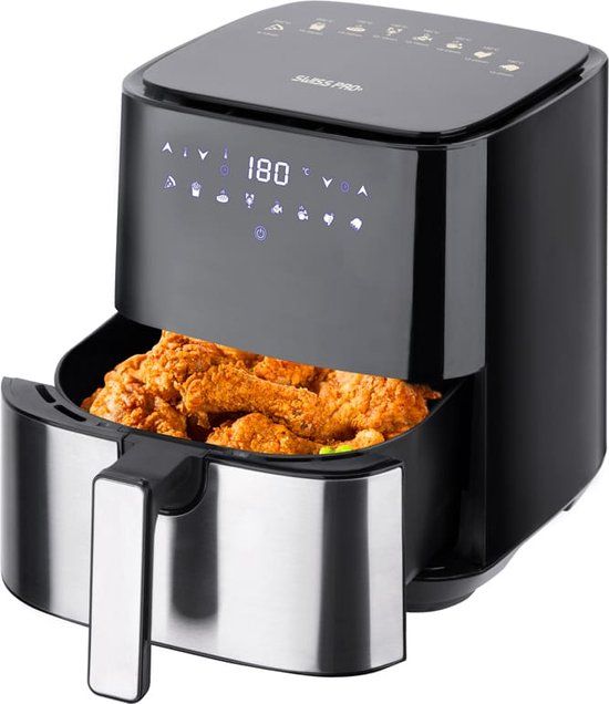 Swiss Pro+ SP-AF1450 Airfryer - 7L - Digital - Touchscreen - Piano Black