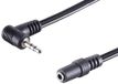 1aTTack.de 1x 0,2 m - Zwarte haakse jackplug 2,5 mm naar 3,5 mm jackaansluiting stereo adapterkabel met gegoten stekkers en vernikkelde contacten. Perfect voor hifi-hoofdtelefoons en audioapparatuur.