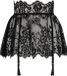 Hunkemöller Dames Nachtmode Rok Lace - Zwart - maat S