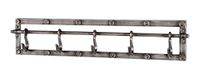 HAKU Kapstok antraciet, metaal - B 73 cm x H 15 cm x D 8 cm, Industrieel