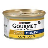 Purina Gourmet Gold Kattenvoeding, mousse met kip, verpakking van 24 blikjes van elk 85 g