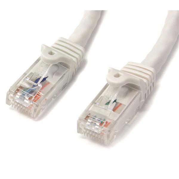 StarTech.com Cat6 patch cable with snagless RJ45 connectors – 35 ft, white