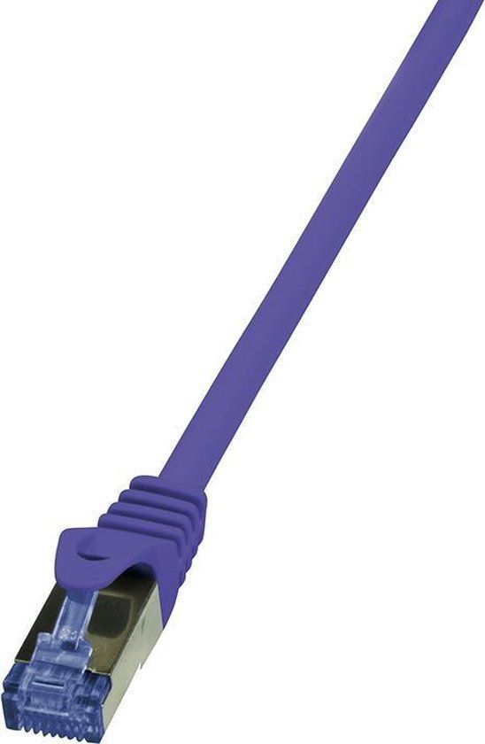 Merkloos LogiLink Cat6a S/FTP PIMF LSZH Netwerkkabel - 1.5 meter - Paars