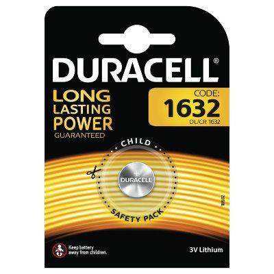 Duracell CR1632 Lithium 3V Button Cell Battery - 1 Pack