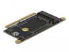 DeLOCK 64139 Carte d'interface/adaptateur Interne M.2 Noir