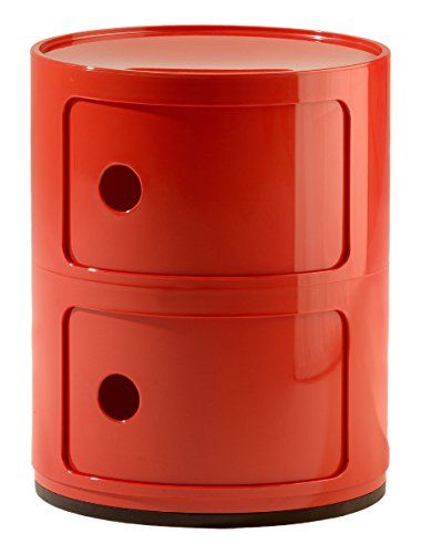Kartell Opbergruimte Standaard, Rood 32 X 32 X 40 cm