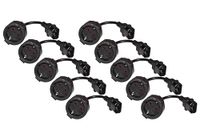 LINK LKADSK10 - stroomadapterkabel Duitse Schuko-bus - IEC C14 stekker 15 cm verpakking van 10 stuks