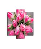 Homemania Wandafbeelding, 3 stuks, natuur, voor woonkamer, slaapkamer, meerkleurig, 57 x 0,3 x 60 cm, HM203MDF59, MDF