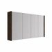Saniclass Holz Pure armoire à miroir – 140x63x16 cm – Chêne charcoal SW1482373/SW1420837
