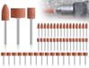Allecto Plus - Jeu de meules 3 mm de tige 48 pièces mandrin de meulage corindon