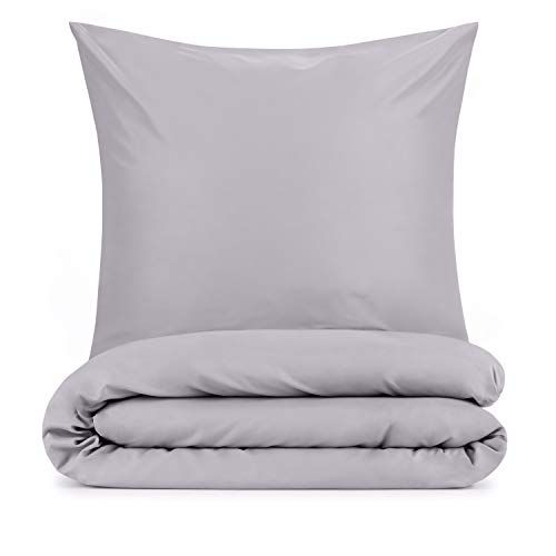Blumtal Dekbedovertrekset 140 x 200cm + Kussensloop 80 x 80cm - Grijs