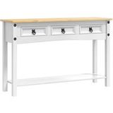 Corona Table d'appoint Corona blanc 114 x 34,5 x 73 cm pin massif