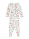 Next - Meisjes - Tweedelige babyset met top met ribpatroon en legging - Wit