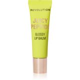 Revolution Juicy Peptide Lip Balm, Hydraterende Lipbalsem met Peptiden, Squalaan & Vitamine E, Vegan & Dierproefvrij, 8ml, Mint Mojito Green