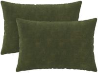 vidaXL - Kussensloop - 2 stuks - HEERLEN - Groen - 30 x 50 cm - Katoensatijn
