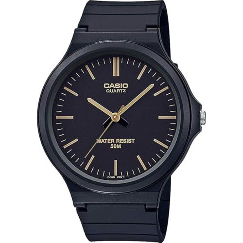 CASIO MW-240-1E2VEF Heren Horloge - Zwart - Kunststof - 43 mm