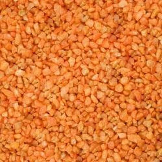 LalaShops Aquariumgrind ORANJE - Bodembedekking Steentjes Gekleurd 4-6mm - 1KG