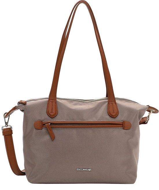 Emily & Noah Shopper E&N Jarina (65644) Dames Handtassen Taupe 900