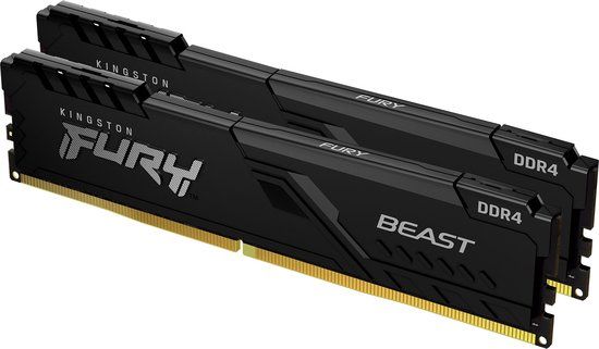 Kingston Technology Kingston FURY Beast 32GB (2x16GB) DDR4 3200MHz CL16 DIMM PC/Server Memory