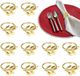 Goodivery ® Exclusieve Servetringen Goud Set van 12