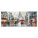 Homemania Eiffeltoren en landschappen voor woonkamer, slaapkamer, meerkleurig, 70 x 3 x 100 cm, HM20KNV70 x 100 – 182, polyester, hout