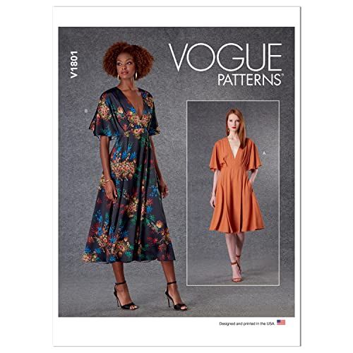 Vogue Patronen V1801ZZ Misses Jurk ZZ (L-XL-XXL)
