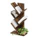 Furinno Boomboekenplank 5-laags vloerstaande boom boekenkast, Amber Pine