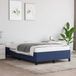 vidaXL Cadre de lit sans matelas, bleu, 120x190 cm, tissu