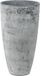 Ter Steege Ts Hoge bloempot/plantenpot vaas gerecycled kunststof/steenpoeder betongrijs dia 29 cm en hoogte 50 cm - Binnen en buiten