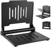 VEVOR Opklapbare Douchestoel voor Wandmontage (Zitvlak 496 X 417 Mm), Opklapbare Wandstoel Met Ondersteunende Rugleuning, Douchestoel (Draagvermogen 180 Kg) voor Volwassenen en Senioren, Geschikt voor Badkamer en Hal.
