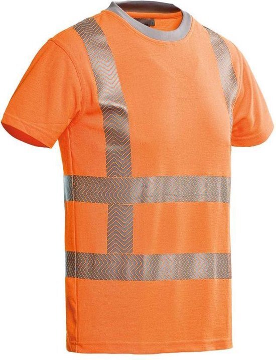 Santino t-shirt Vegas - fluor orange - 200171 - maat 5XL